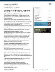 摩根士丹利-中国思考：北京将微调而非转向 China Musings  Asia Pacific Beijing Will Fine-tune Not Pivot-260618