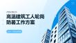 高溫建筑工人輪崗防暑