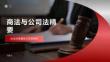 商法与公司法精要