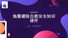 地震避险自救安全知识课件