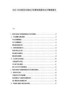 2025-2030批发市场电子结算系统移动支付数据报告