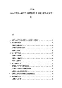 2025-2030互联网金融平台风险管理行业市场分析与发展评估