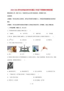 2025~2026學年吉林省吉林市豐滿區八年級下學期期末物理試卷【附答案】