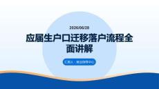 应届生户口迁移落户流程全面讲解