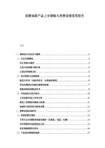 潤滑油新產(chǎn)品上市策略與消費者接受度報告