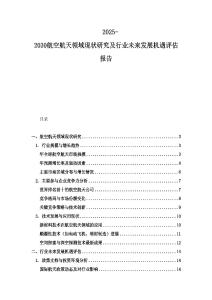 2025-2030航空航天領(lǐng)域現(xiàn)狀研究及行業(yè)未來發(fā)展機遇評估報告