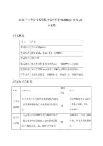2026年高级卫生专业技术资格考试外科护理(048)(正高级)应考重点详解