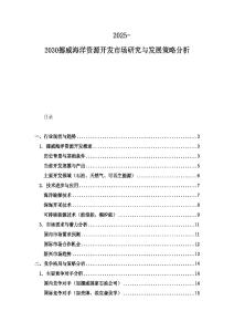 2025-2030挪威海洋资源开发市场研究与发展策略分析
