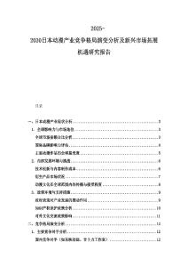 2025-2030日本动漫产业竞争格局演变分析及新兴市场拓展机遇研究报告
