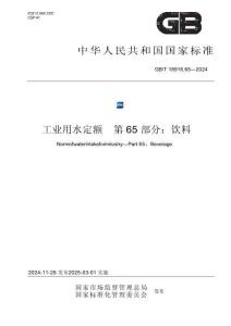 GB_T 18916.65-2024工业用水定额 第65部分：饮料