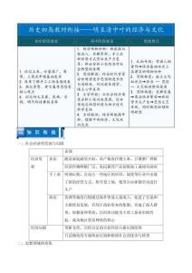 明至清中葉的經(jīng)濟與文化——初升高歷史教材銜接
