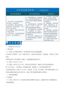 人民解放戰爭——初升高歷史教材銜接Word版