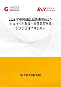 2025年中國(guó)超低水泥超細(xì)粉結(jié)合耐火澆注料行業(yè)市場(chǎng)前景預(yù)測(cè)及投資價(jià)值評(píng)估分析報(bào)告