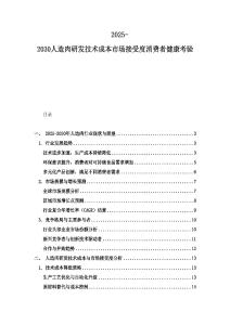 2025-2030人造肉研发技术成本市场接受度消费者健康考验
