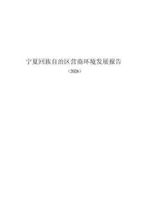 寧夏回族自治區營商環境發展報告（2026）
