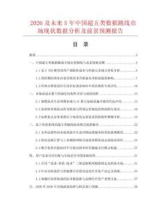 2026及未來5年中國超五類數(shù)據(jù)跳線市場現(xiàn)狀數(shù)據(jù)分析及前景預測報告