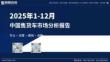2025年1-12月中国售货车市场分析报告