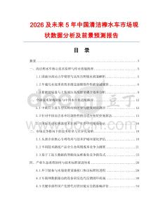 2026及未来5年中国清洁榨水车市场现状数据分析及前景预测报告