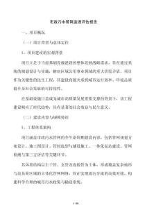 市政污水管網監理評估報告