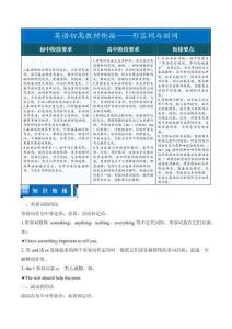 形容詞與副詞——初升高英語教材銜接