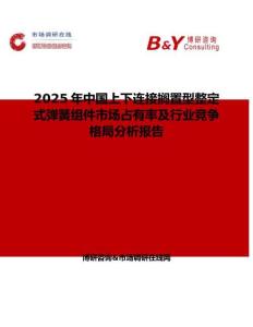 2025年中國上下連接擱置型整定式彈簧組件市場占有率及行業競爭格局分析報告