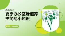 夏季辦公室綠植養護簡易小知識