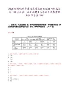 2025福建福州市建設發展集團有限公司權屬企業（筑地公司）社會招聘1人筆試歷年參考題庫附帶答案詳解