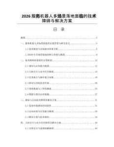 2026服务机器人多场景落地面临的技术障碍与解决方案