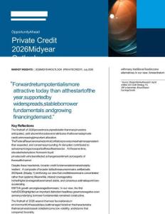 摩根士丹利-私募信貸 2026 年年中展望 Private Credit 2026 Midyear Outlook