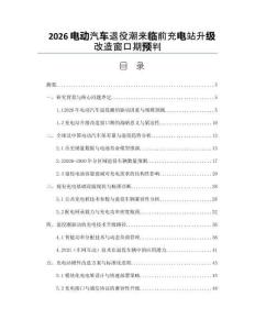 2026電動汽車退役潮來臨前充電站升級改造窗口期預判