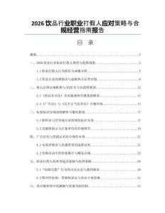 2026飲品行業職業打假人應對策略與合規經營指南報告
