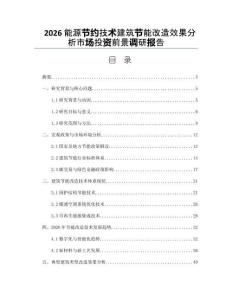 2026能源節(jié)約技術建筑節(jié)能改造效果分析市場投資前景調研報告