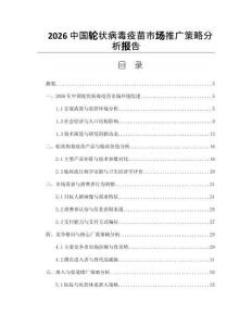 2026中國輪狀病毒疫苗市場推廣策略分析報告
