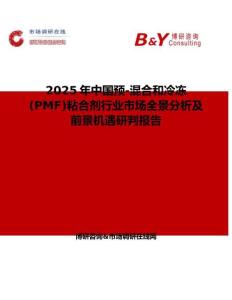 2025年中國預-混合和冷凍(PMF)粘合劑行業市場全景分析及前景機遇研判報告