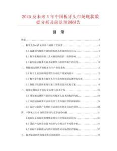 2026及未来5年中国板牙头市场现状数据分析及前景预测报告