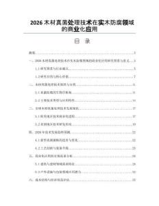2026木材真菌處理技術(shù)在實木防腐領(lǐng)域的商業(yè)化應(yīng)用