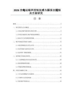2026充電站噪聲控制技術與環保合規解決方案研究