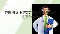 IVUS引导下IVC支架治疗肿瘤相关性下肢水肿