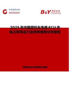 2025年中國摩托車電噴ECU市場占有率及行業競爭格局分析報告