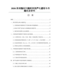 2026高端蝕刻引線框架國產化進程與市場機會研判
