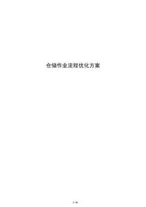 仓储作业流程优化方案