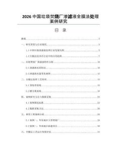 2026中国垃圾焚烧厂渗滤液全膜法处理案例研究