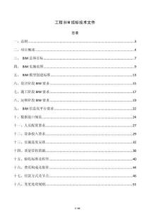 工程BIM招標技術文件
