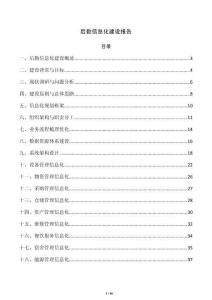 后勤信息化建设报告