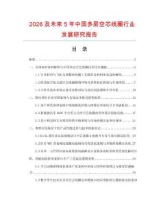 2026及未来5年中国多层空芯线圈行业发展研究报告