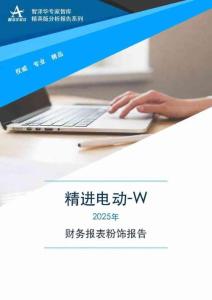 688280精进电动-W2025年财务报表粉饰报告