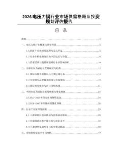 2026电压力锅行业市场供需格局及投资规划评估报告