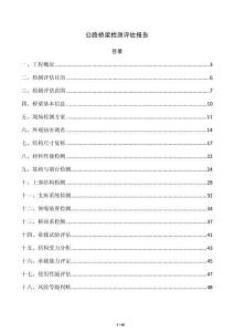 公路桥梁检测评估报告
