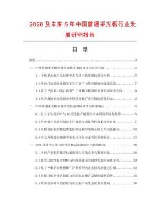 2026及未来5年中国普通采光板行业发展研究报告