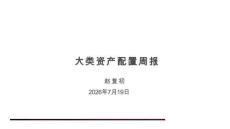 大类资产配置周报